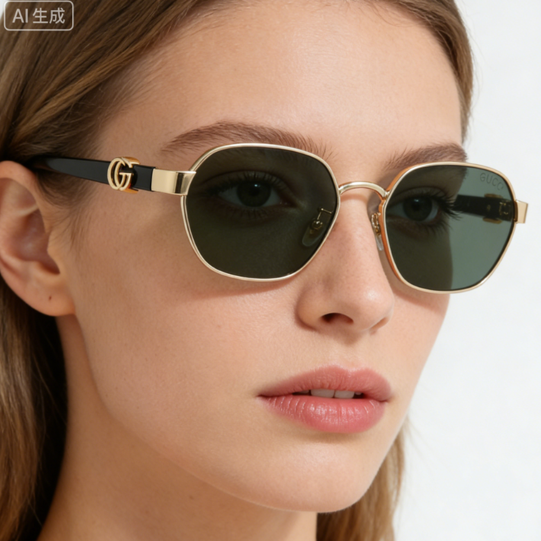 Gucci's GG logo metal-frame square sunglasses - Image 3