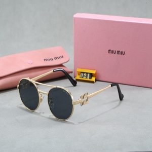 Miu Miu's retro round metal-framed sunglasses